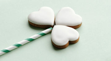 Gluten-Free Frosted St. Patty's Day Sugar Heart Cookies