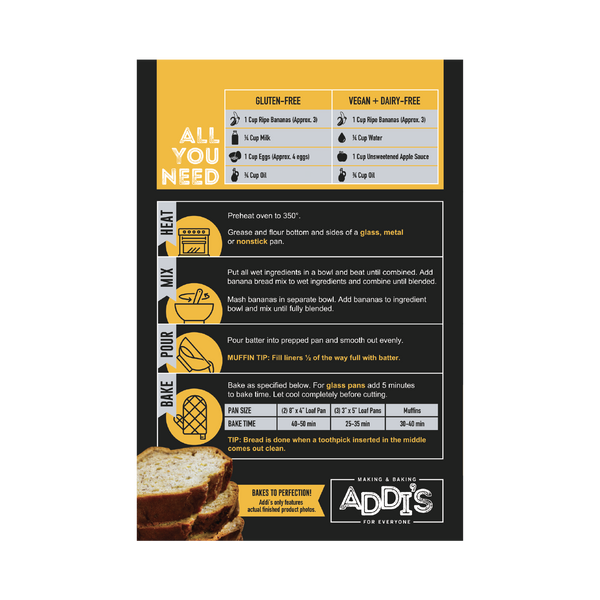 Gluten Free Banana Bread Mix